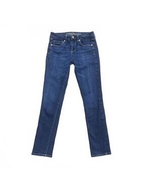 American Eagle Skinny Stretch Blue Jeans Size 4 Reg Stretch Denim AE Outfitters